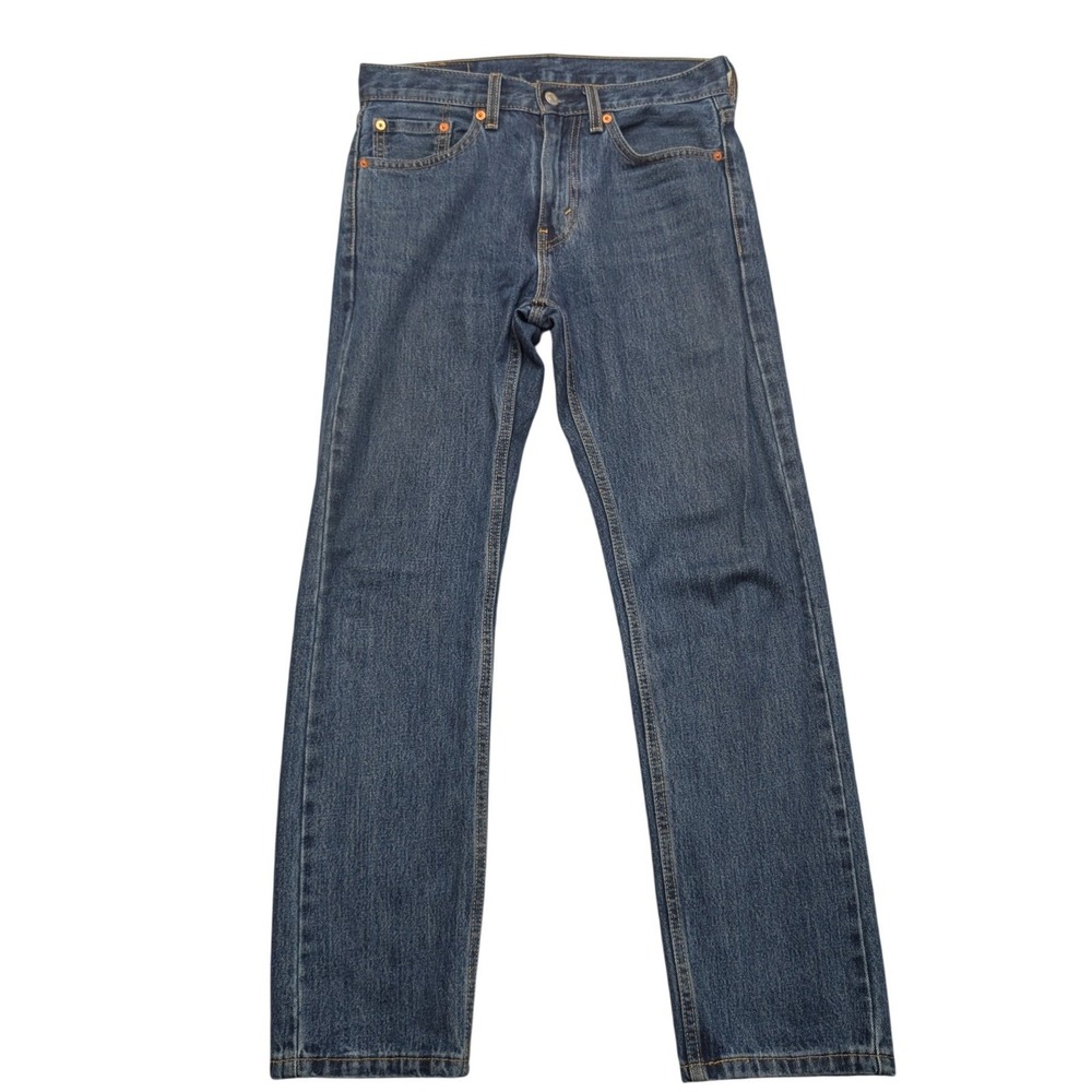 Levi's 505 Regular Fit Jeans Mens 29x30 Blue Medium Wash Straight Leg 00505-4886